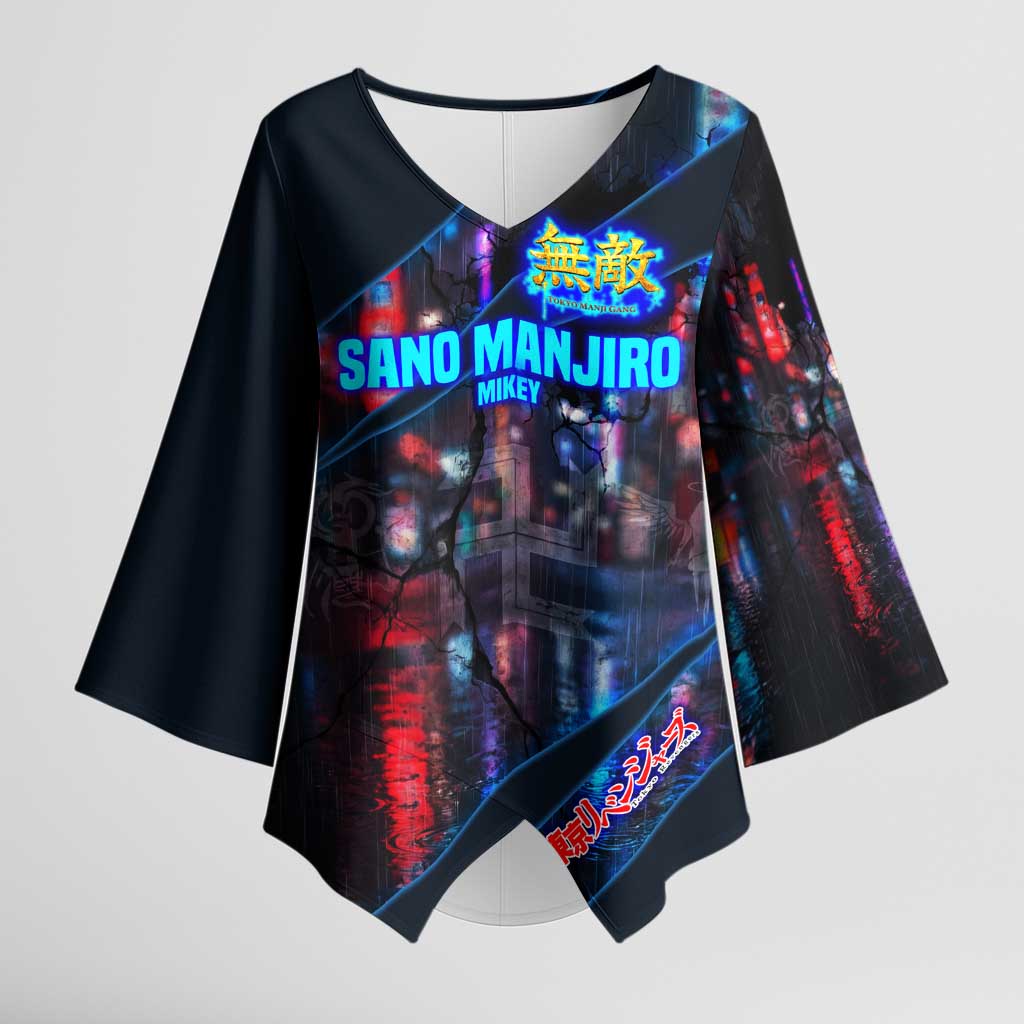 Sano Manjiro Mikey Kimono Sleeve Blouse Neon Tokyo Gang Aesthetic Style
