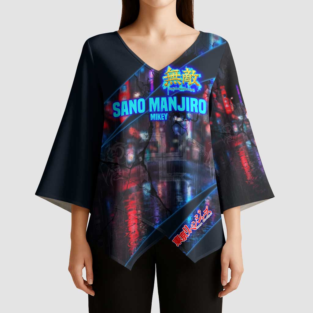 Sano Manjiro Mikey Kimono Sleeve Blouse Neon Tokyo Gang Aesthetic Style