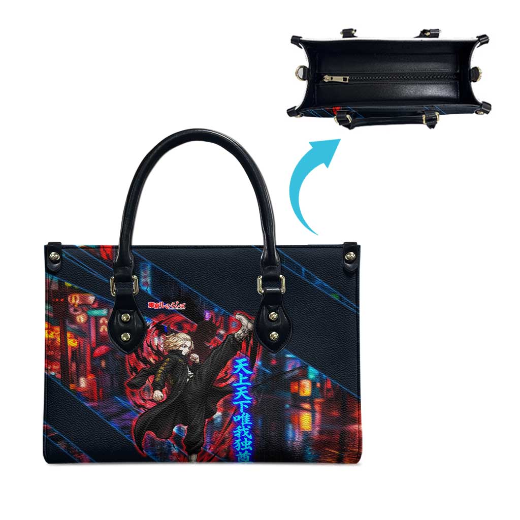 Sano Manjiro Mikey Leather Bag Neon Tokyo Gang Aesthetic Style