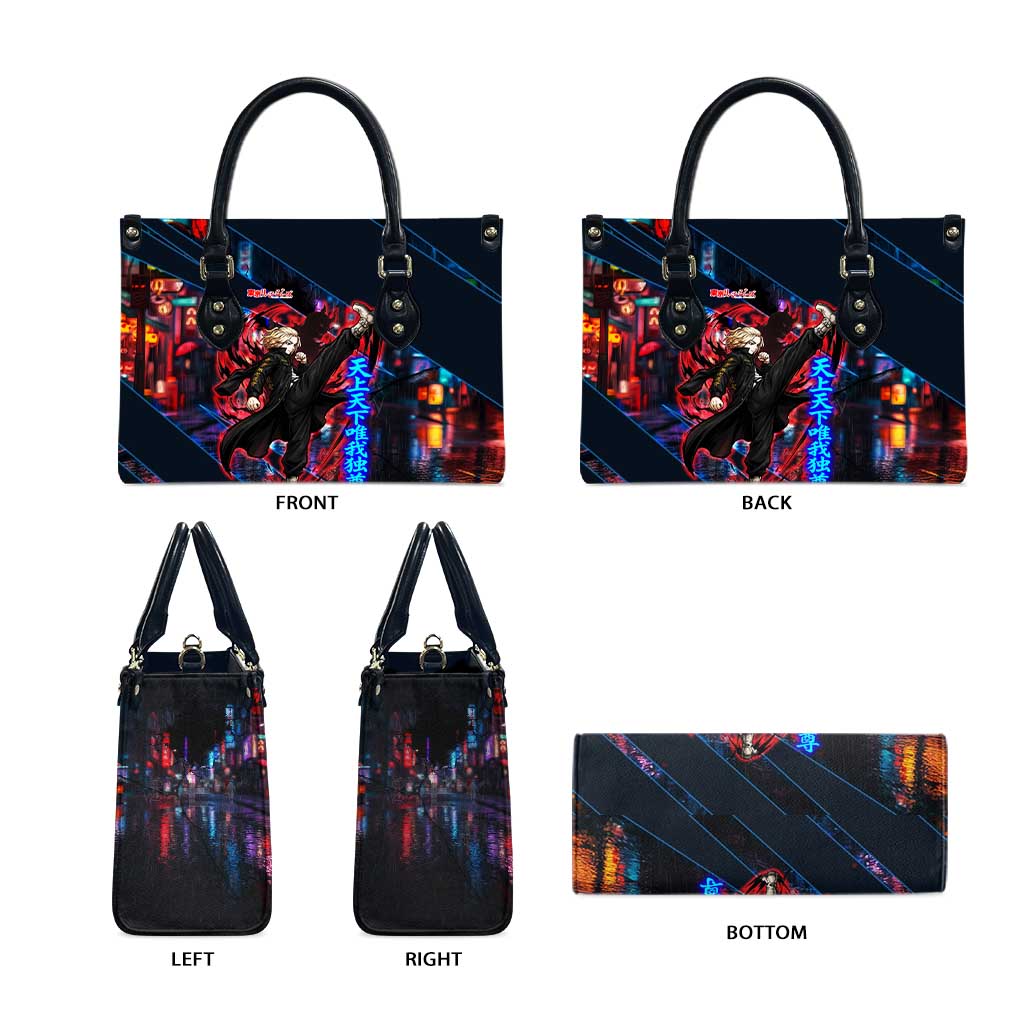 Sano Manjiro Mikey Leather Bag Neon Tokyo Gang Aesthetic Style