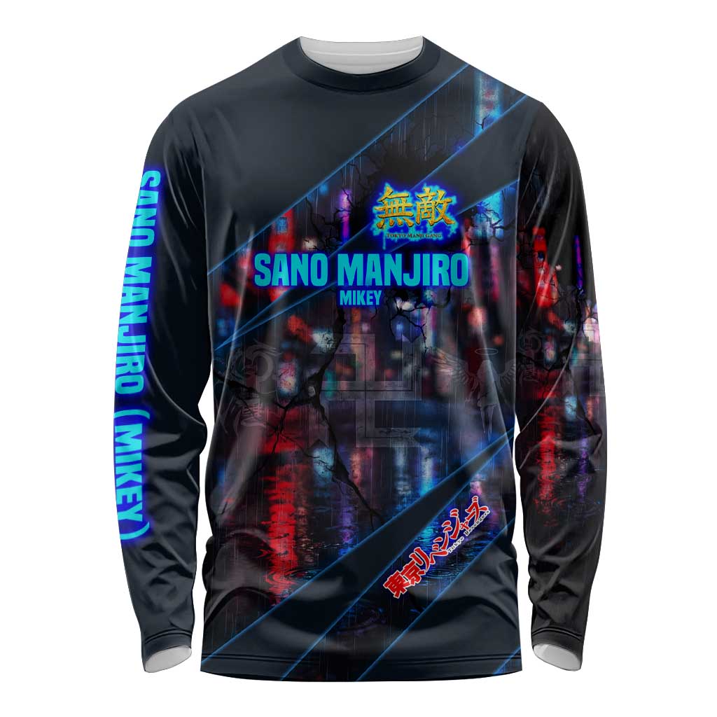 Sano Manjiro Mikey Long Sleeve Shirt Neon Tokyo Gang Aesthetic Style