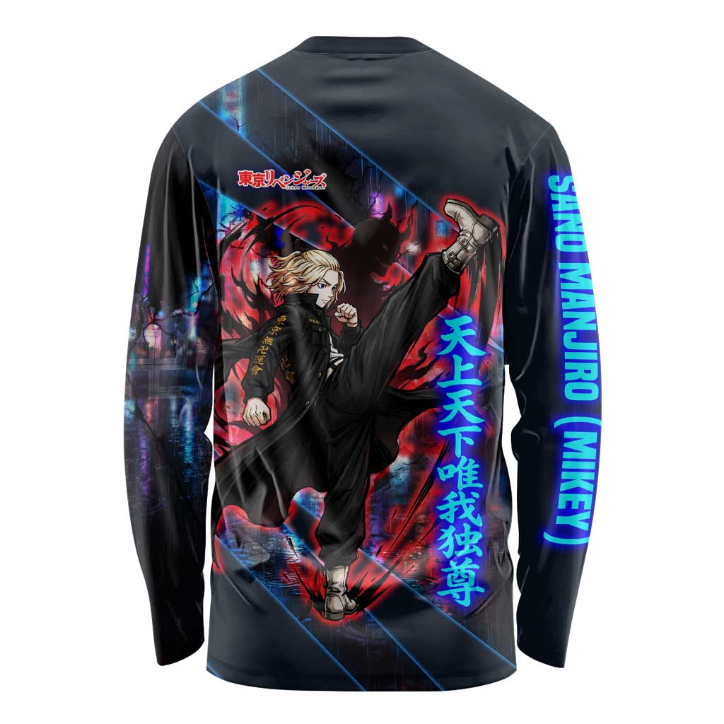 Sano Manjiro Mikey Long Sleeve Shirt Neon Tokyo Gang Aesthetic Style
