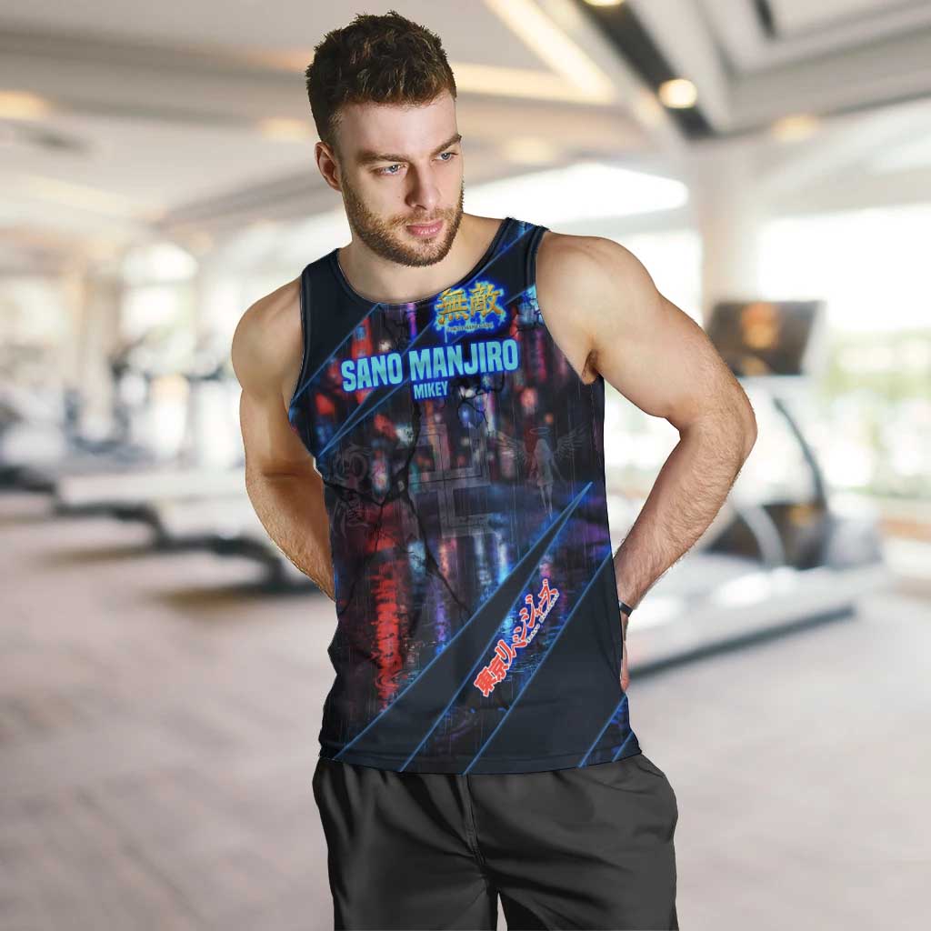 Sano Manjiro Mikey Men Tank Top Neon Tokyo Gang Aesthetic Style