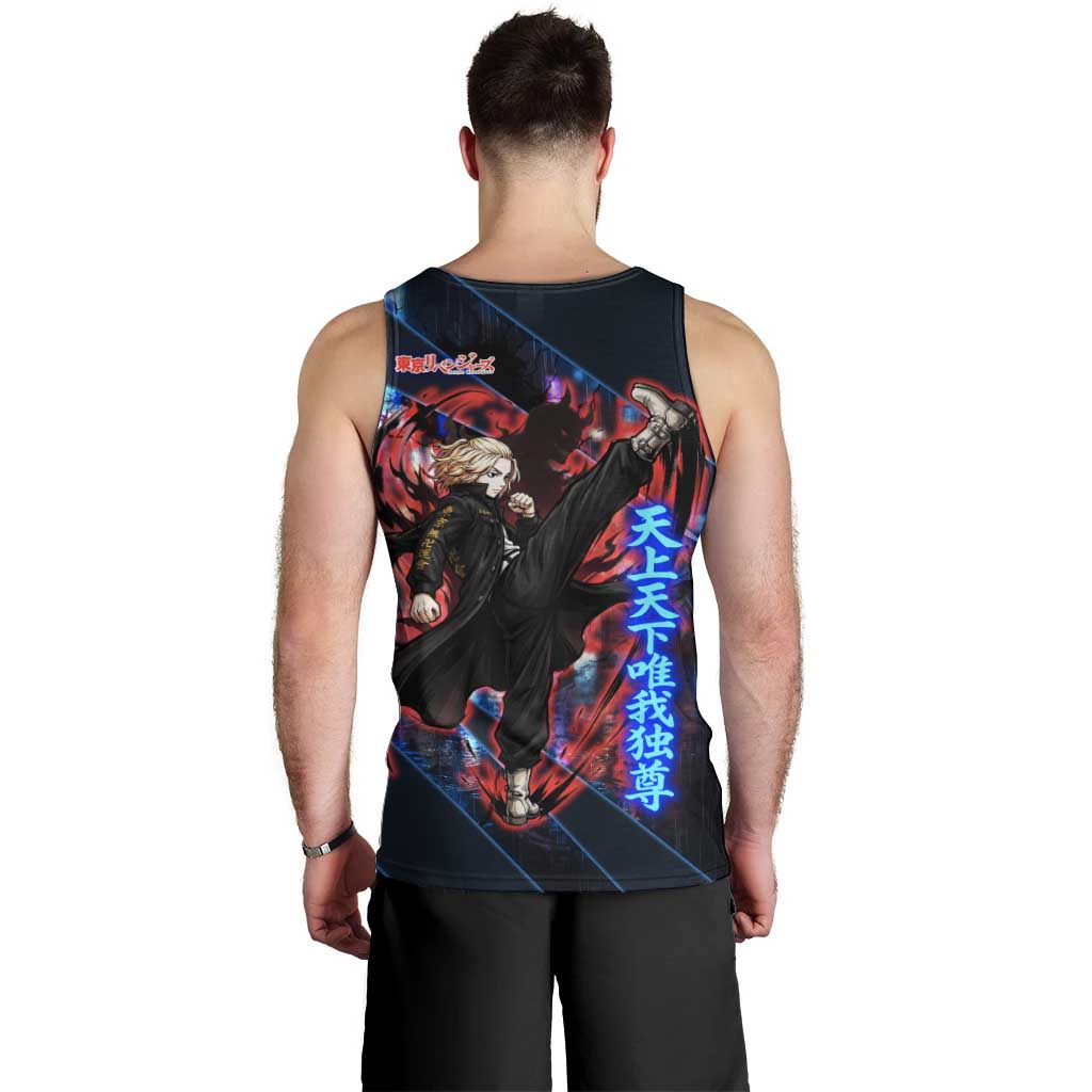 Sano Manjiro Mikey Men Tank Top Neon Tokyo Gang Aesthetic Style