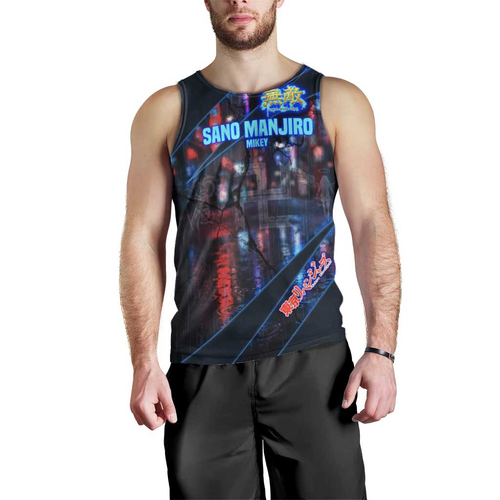 Sano Manjiro Mikey Men Tank Top Neon Tokyo Gang Aesthetic Style