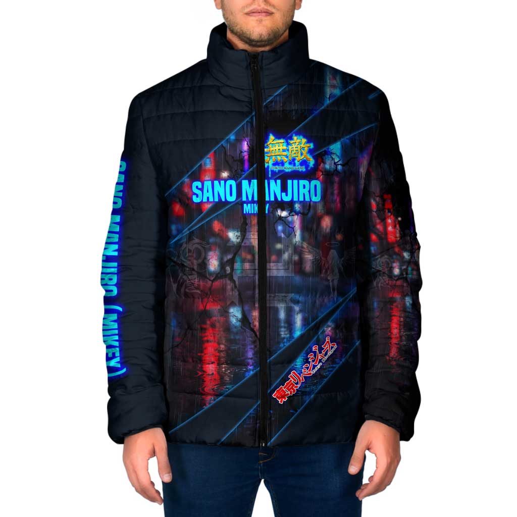 Sano Manjiro Mikey Padded Jacket Neon Tokyo Gang Aesthetic Style