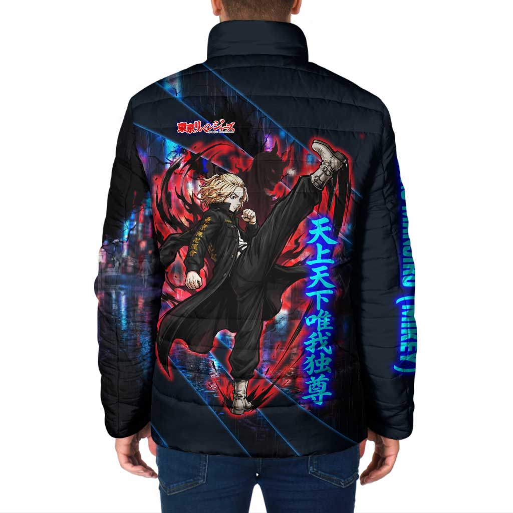 Sano Manjiro Mikey Padded Jacket Neon Tokyo Gang Aesthetic Style