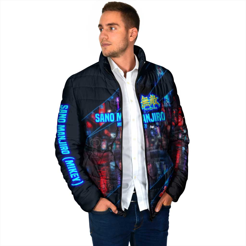 Sano Manjiro Mikey Padded Jacket Neon Tokyo Gang Aesthetic Style