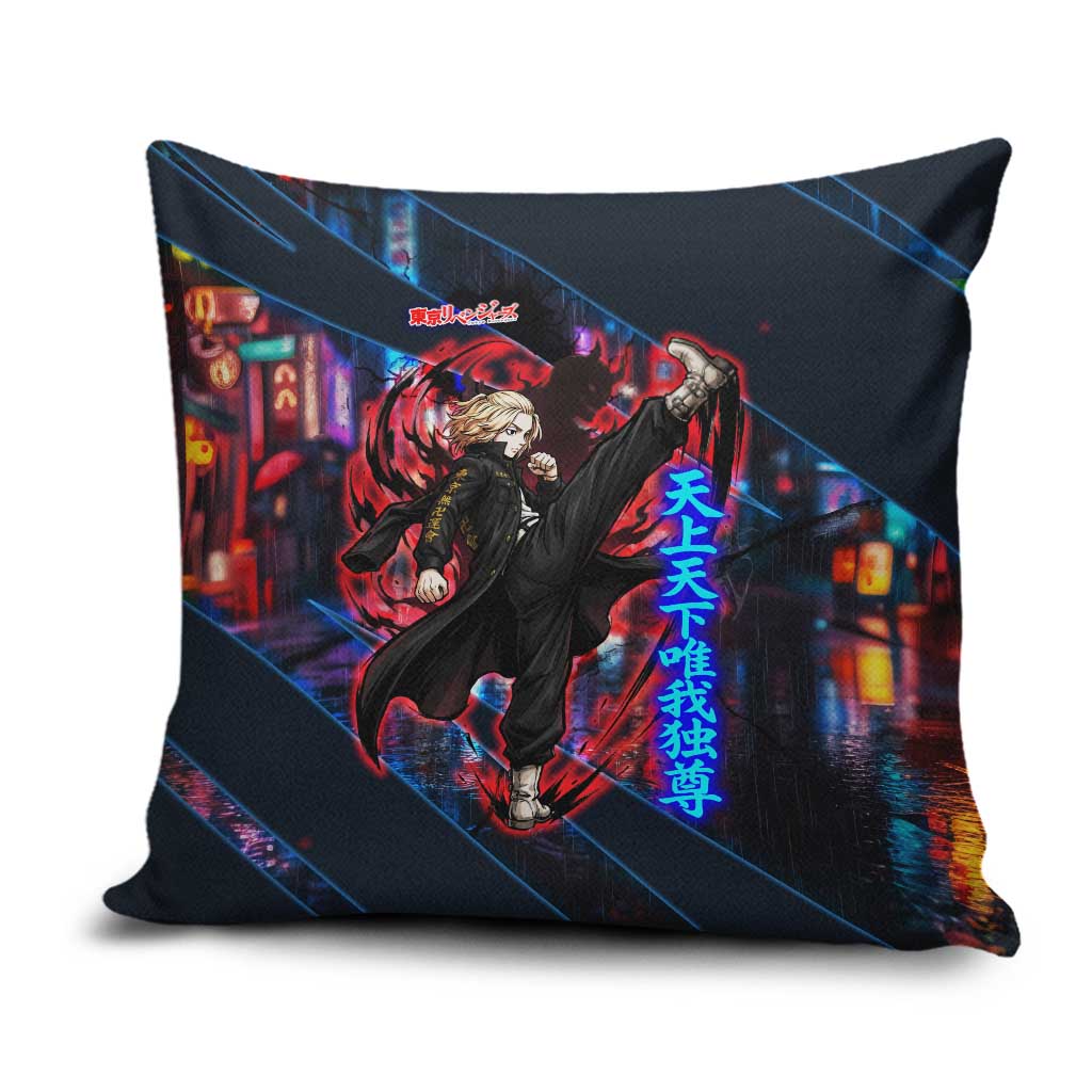 Sano Manjiro Mikey Pillow Cover Neon Tokyo Gang Aesthetic Style