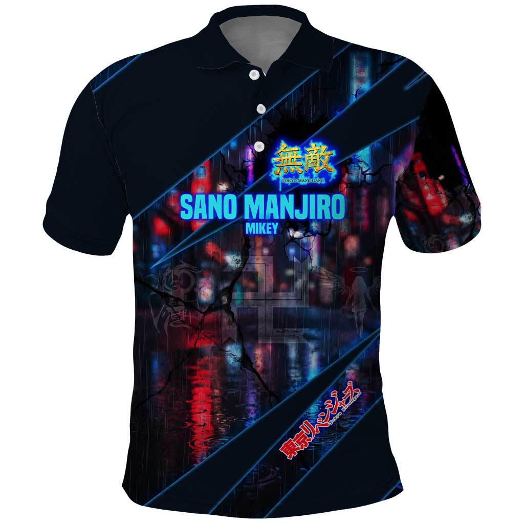 Sano Manjiro Mikey Polo Shirt Neon Tokyo Gang Aesthetic Style
