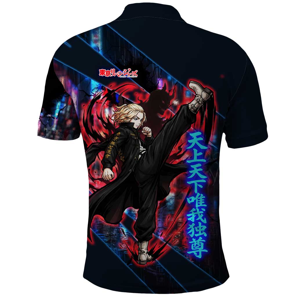 Sano Manjiro Mikey Polo Shirt Neon Tokyo Gang Aesthetic Style