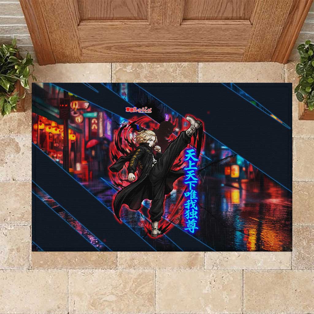 Sano Manjiro Mikey Rubber Doormat Neon Tokyo Gang Aesthetic Style