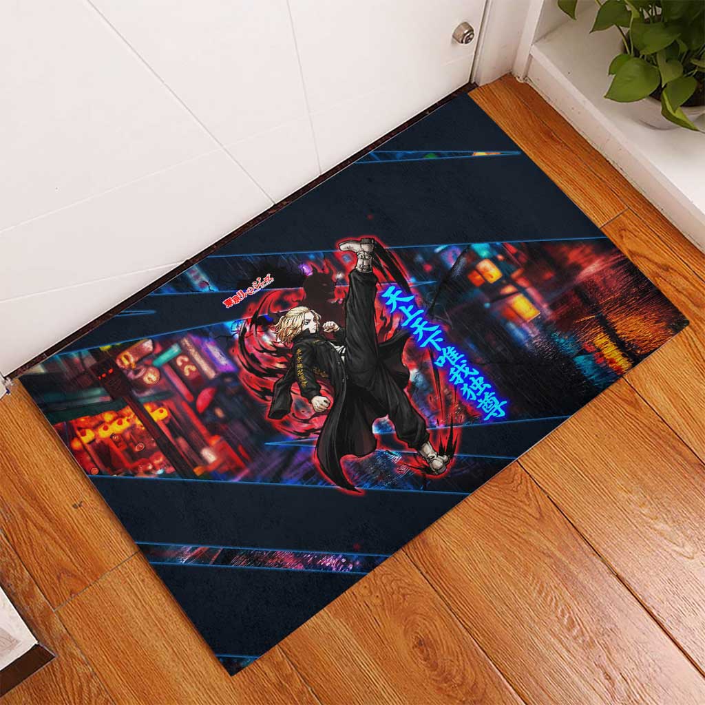 Sano Manjiro Mikey Rubber Doormat Neon Tokyo Gang Aesthetic Style