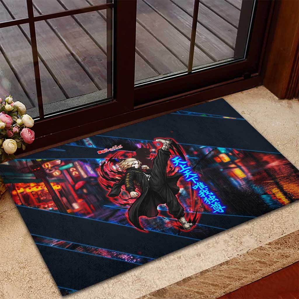 Sano Manjiro Mikey Rubber Doormat Neon Tokyo Gang Aesthetic Style