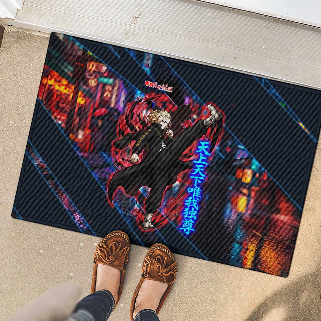 Sano Manjiro Mikey Rubber Doormat Neon Tokyo Gang Aesthetic Style