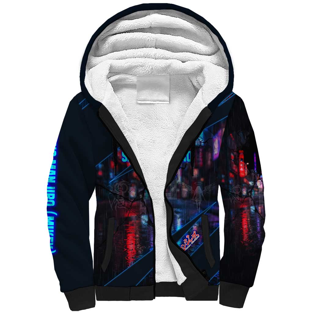 Sano Manjiro Mikey Sherpa Hoodie Neon Tokyo Gang Aesthetic Style