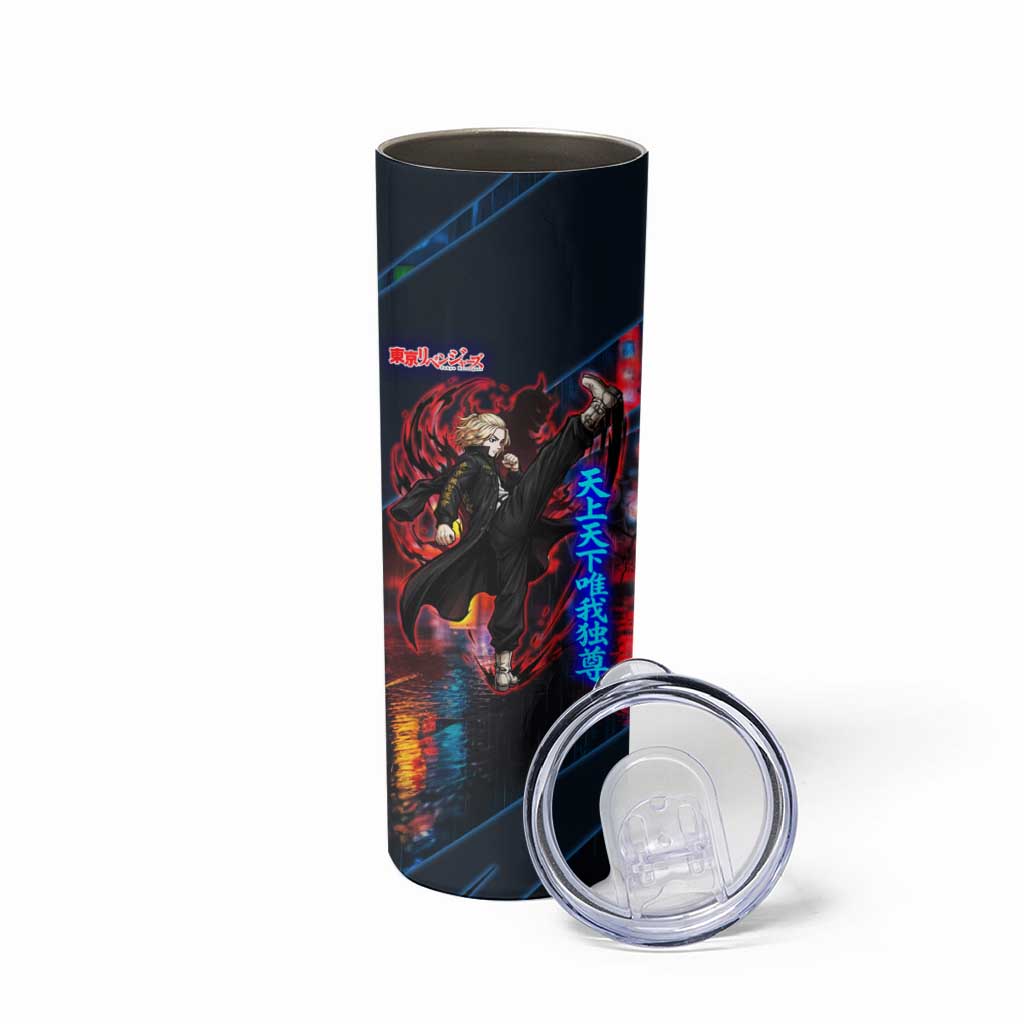 Sano Manjiro Mikey Skinny Tumbler Neon Tokyo Gang Aesthetic Style