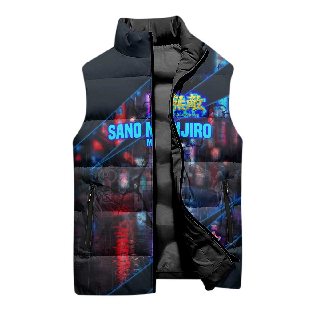 Sano Manjiro Mikey Sleeveless Puffer Jacket Neon Tokyo Gang Aesthetic Style