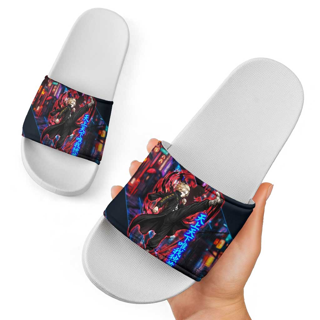 Sano Manjiro Mikey Slide Sandals Neon Tokyo Gang Aesthetic Style