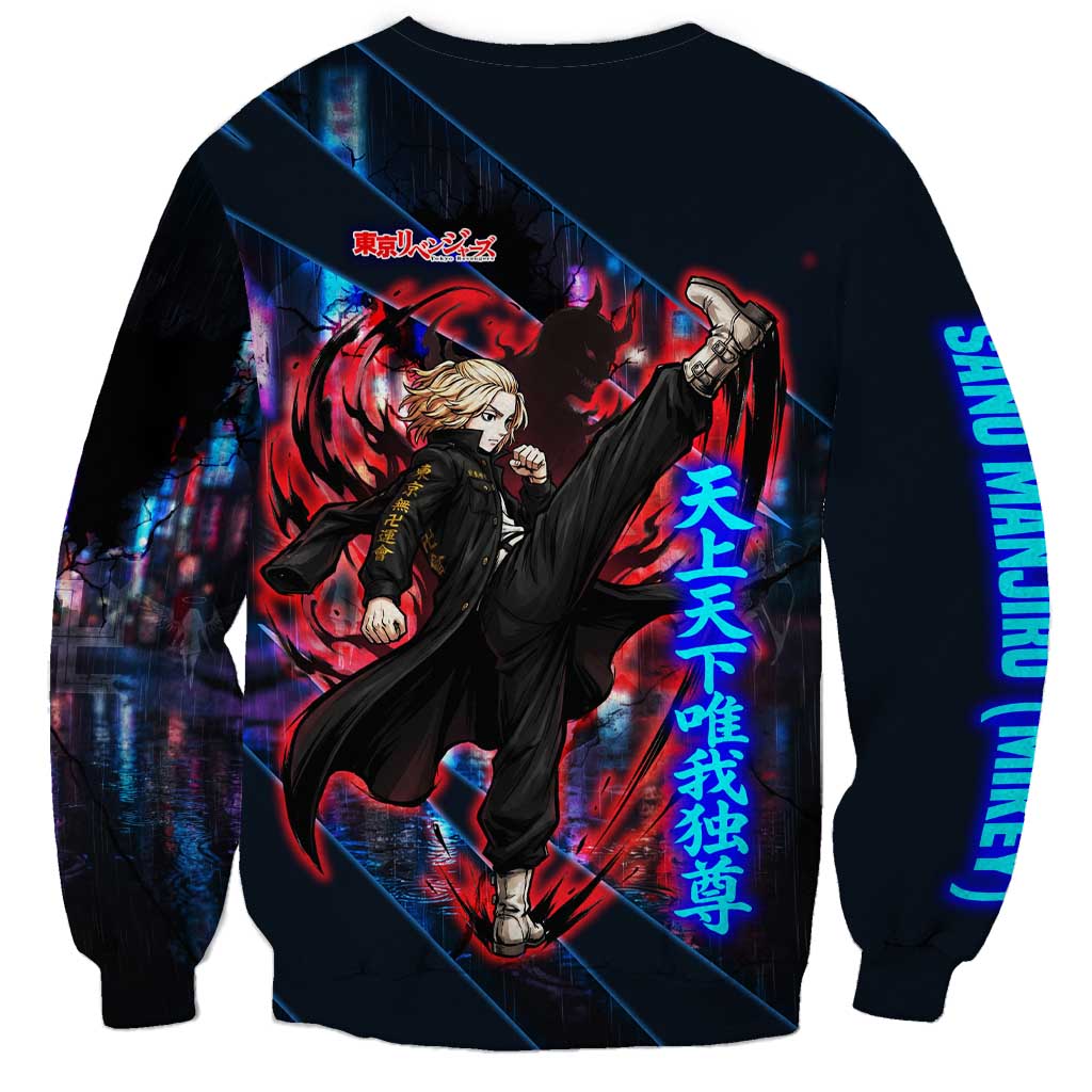 Sano Manjiro Mikey Sweatshirt Neon Tokyo Gang Aesthetic Style