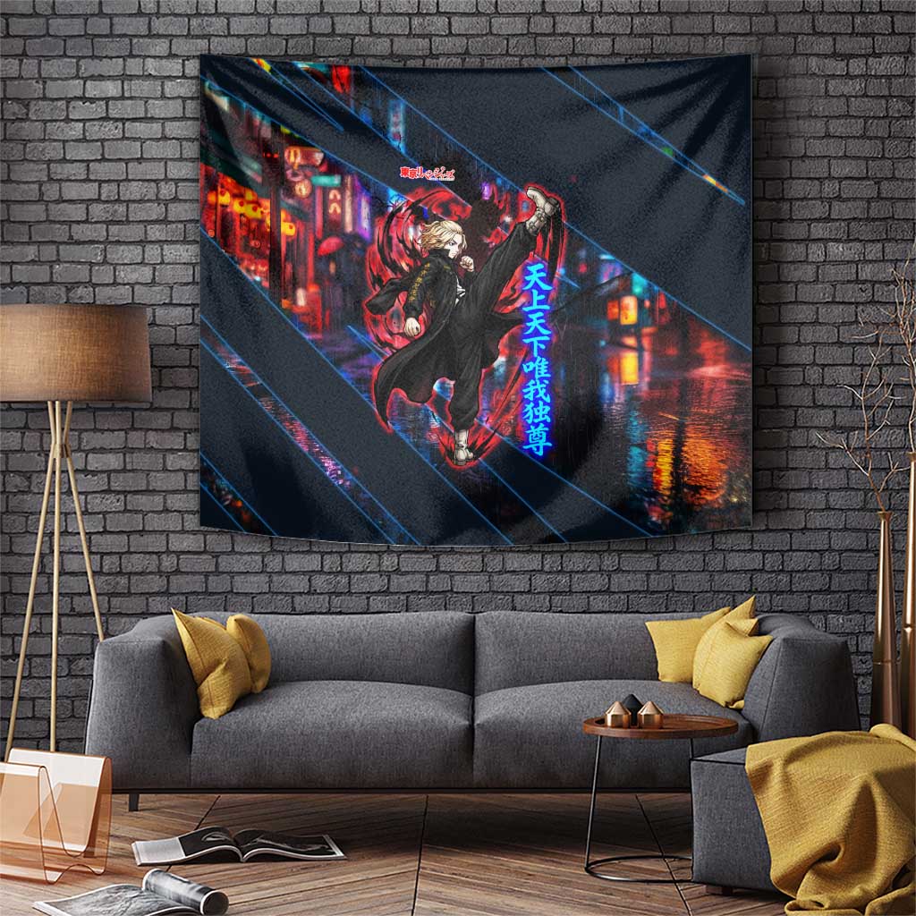 Sano Manjiro Mikey Tapestry Neon Tokyo Gang Aesthetic Style