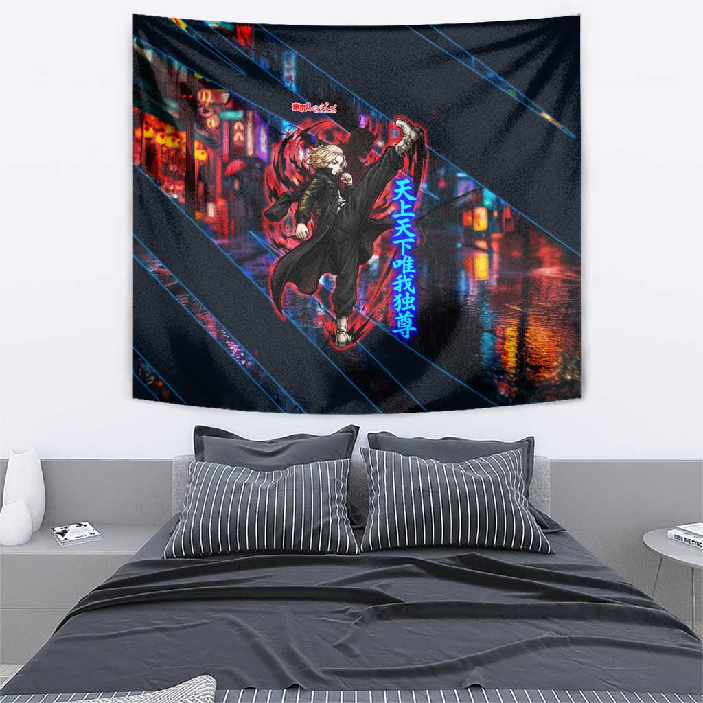Sano Manjiro Mikey Tapestry Neon Tokyo Gang Aesthetic Style