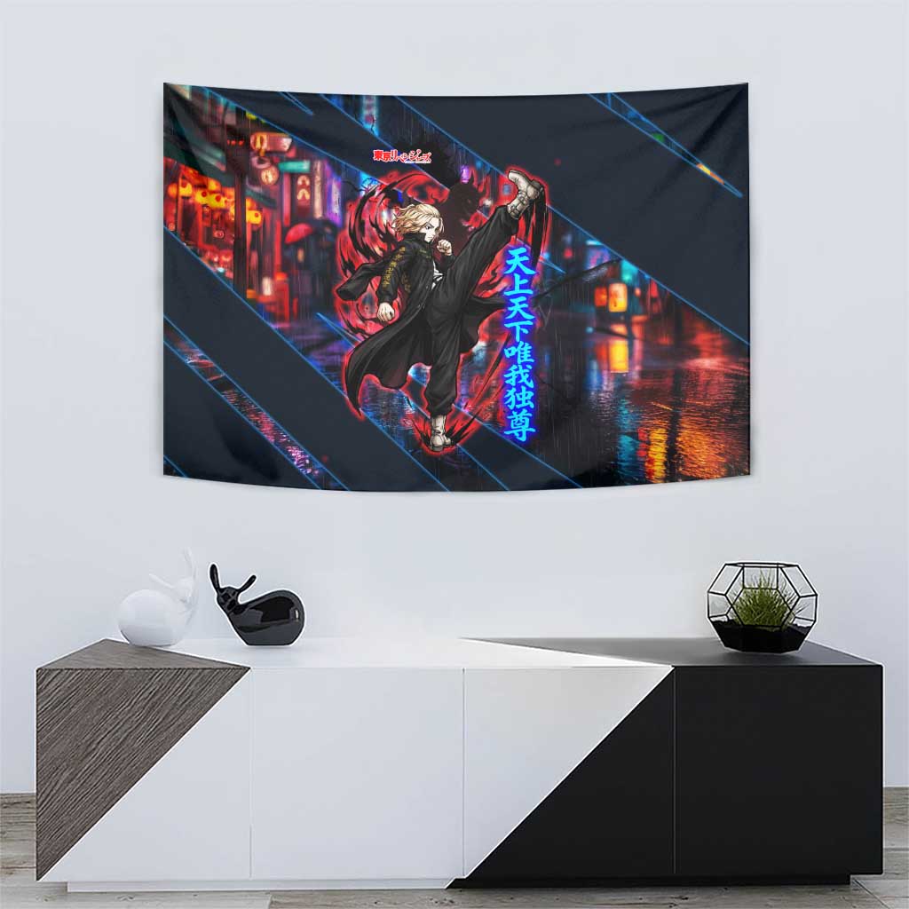 Sano Manjiro Mikey Tapestry Neon Tokyo Gang Aesthetic Style