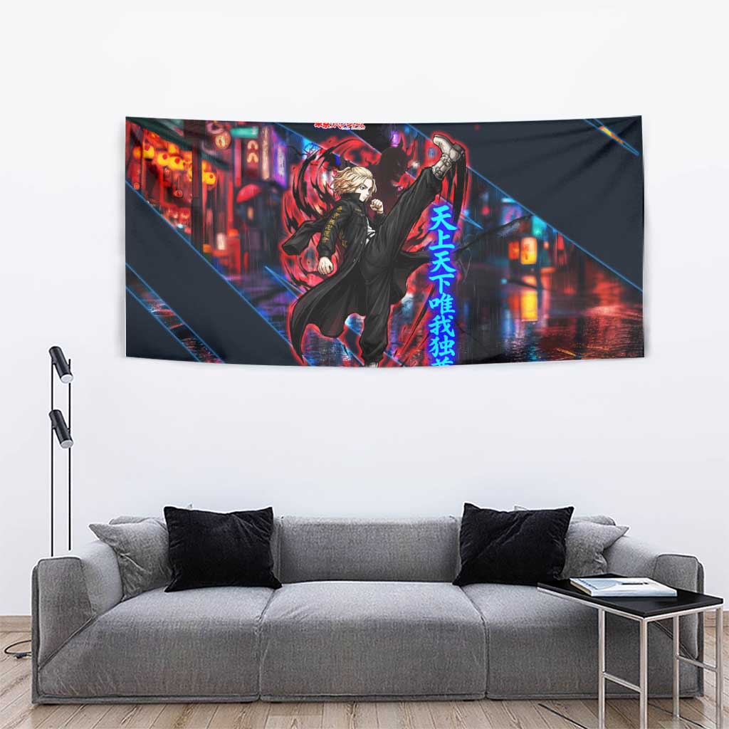Sano Manjiro Mikey Tapestry Neon Tokyo Gang Aesthetic Style