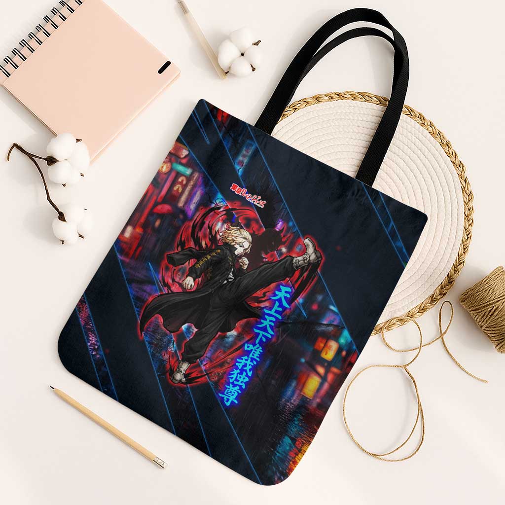 Sano Manjiro Mikey Tote Bag Neon Tokyo Gang Aesthetic Style