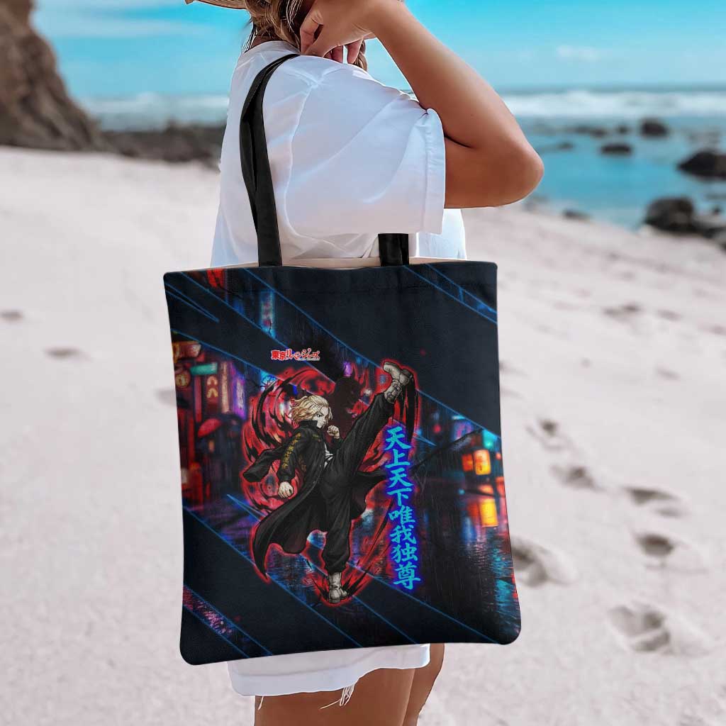 Sano Manjiro Mikey Tote Bag Neon Tokyo Gang Aesthetic Style
