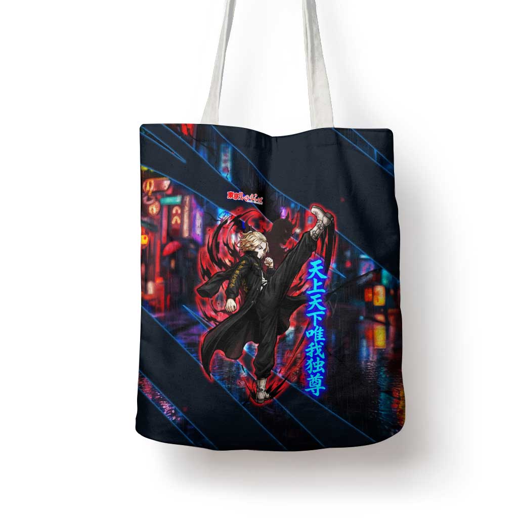 Sano Manjiro Mikey Tote Bag Neon Tokyo Gang Aesthetic Style