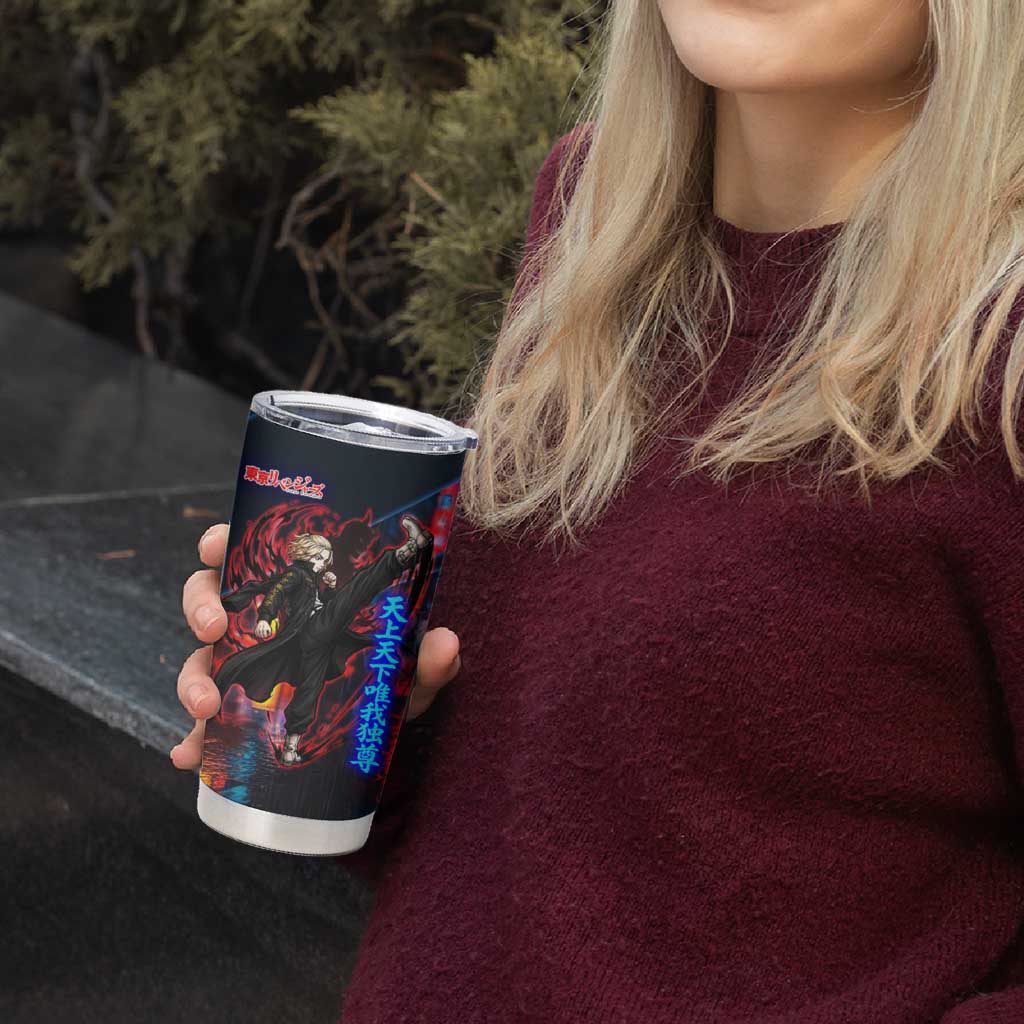 Sano Manjiro Mikey Tumbler Cup Neon Tokyo Gang Aesthetic Style