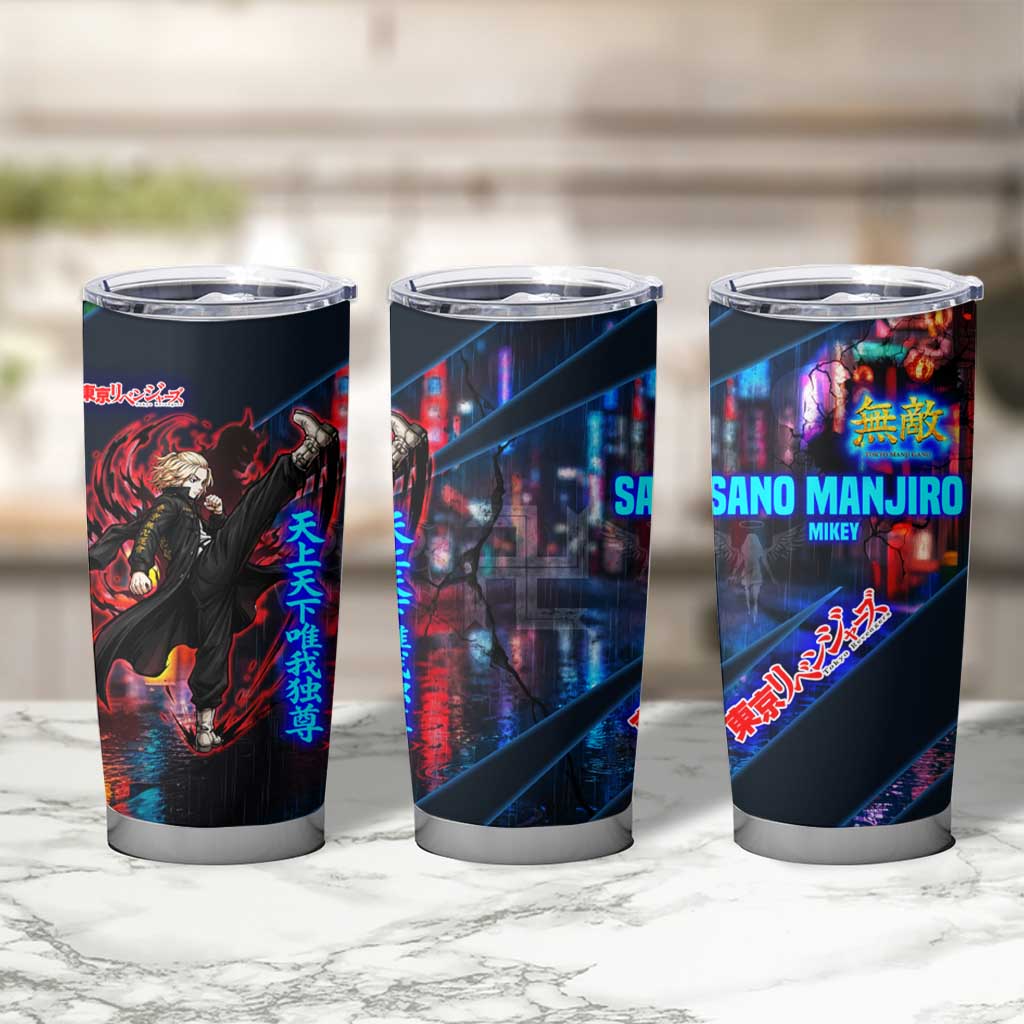 Sano Manjiro Mikey Tumbler Cup Neon Tokyo Gang Aesthetic Style