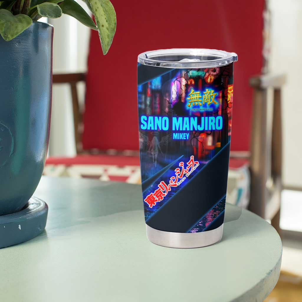 Sano Manjiro Mikey Tumbler Cup Neon Tokyo Gang Aesthetic Style