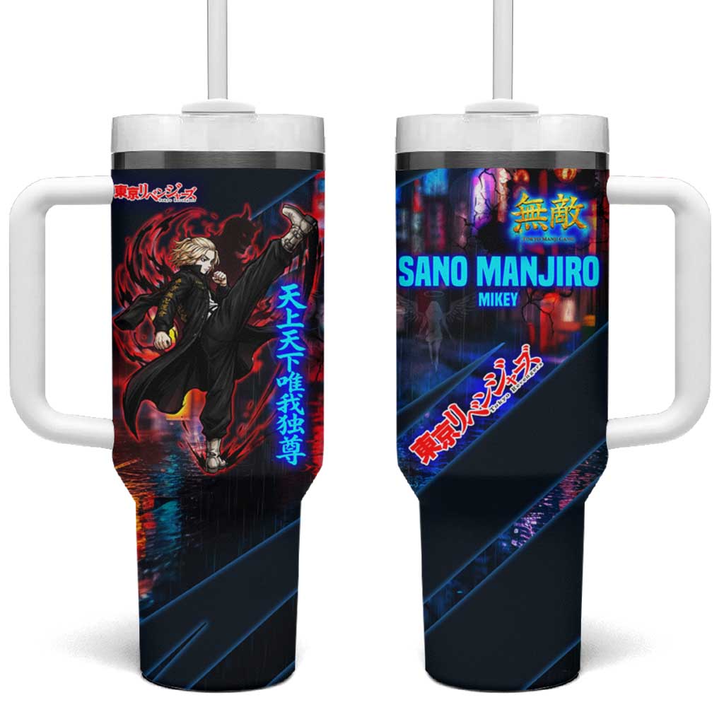 Sano Manjiro Mikey Tumbler With Handle Neon Tokyo Gang Aesthetic Style