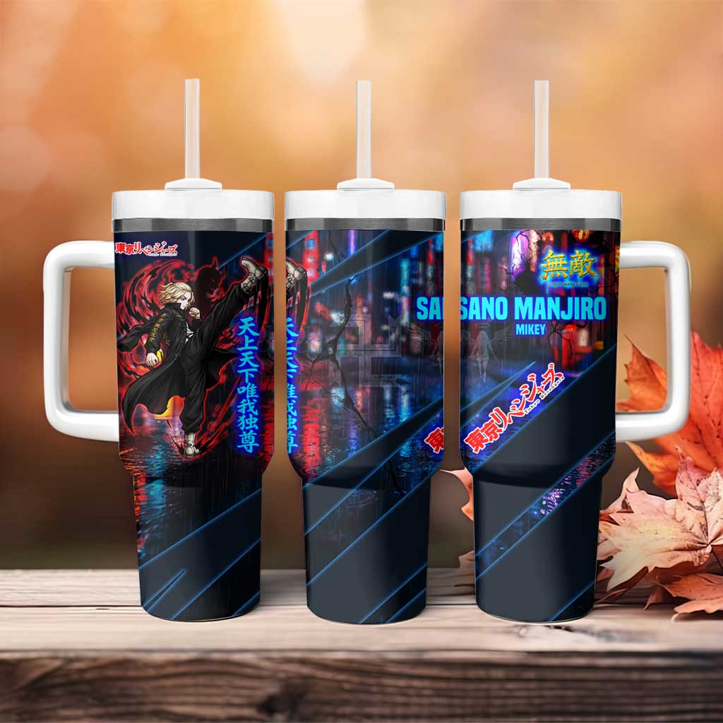 Sano Manjiro Mikey Tumbler With Handle Neon Tokyo Gang Aesthetic Style