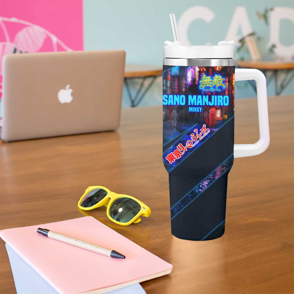Sano Manjiro Mikey Tumbler With Handle Neon Tokyo Gang Aesthetic Style