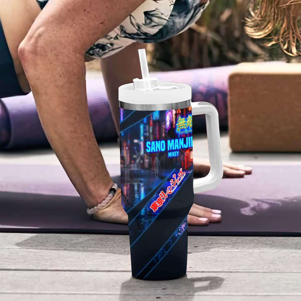 Sano Manjiro Mikey Tumbler With Handle Neon Tokyo Gang Aesthetic Style