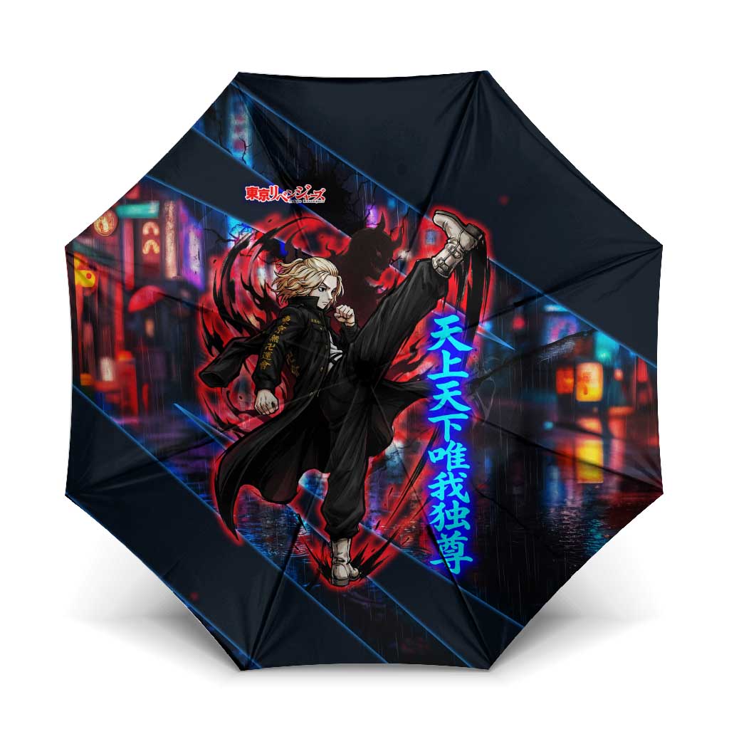 Sano Manjiro Mikey Umbrella Neon Tokyo Gang Aesthetic Style