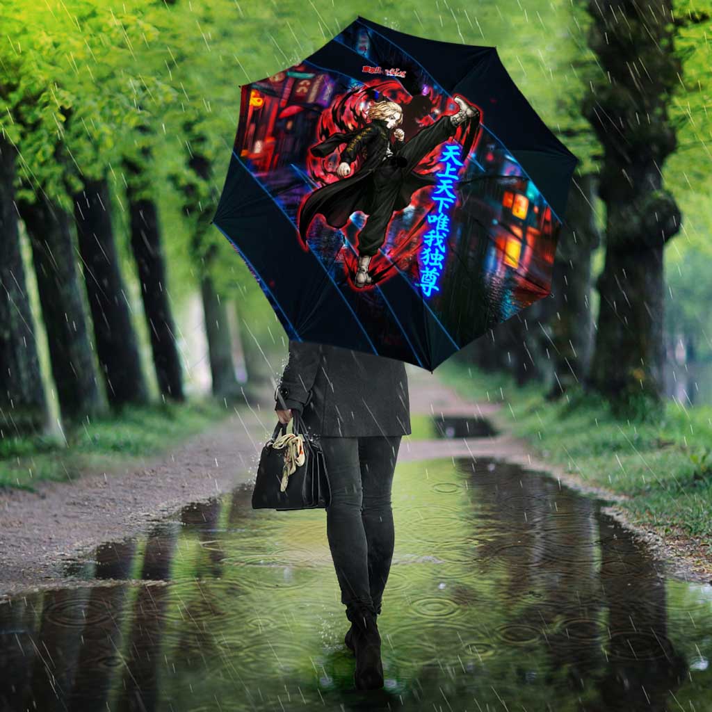 Sano Manjiro Mikey Umbrella Neon Tokyo Gang Aesthetic Style