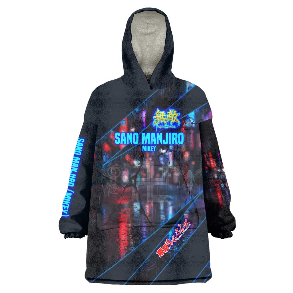 Sano Manjiro Mikey Wearable Blanket Hoodie Neon Tokyo Gang Aesthetic Style