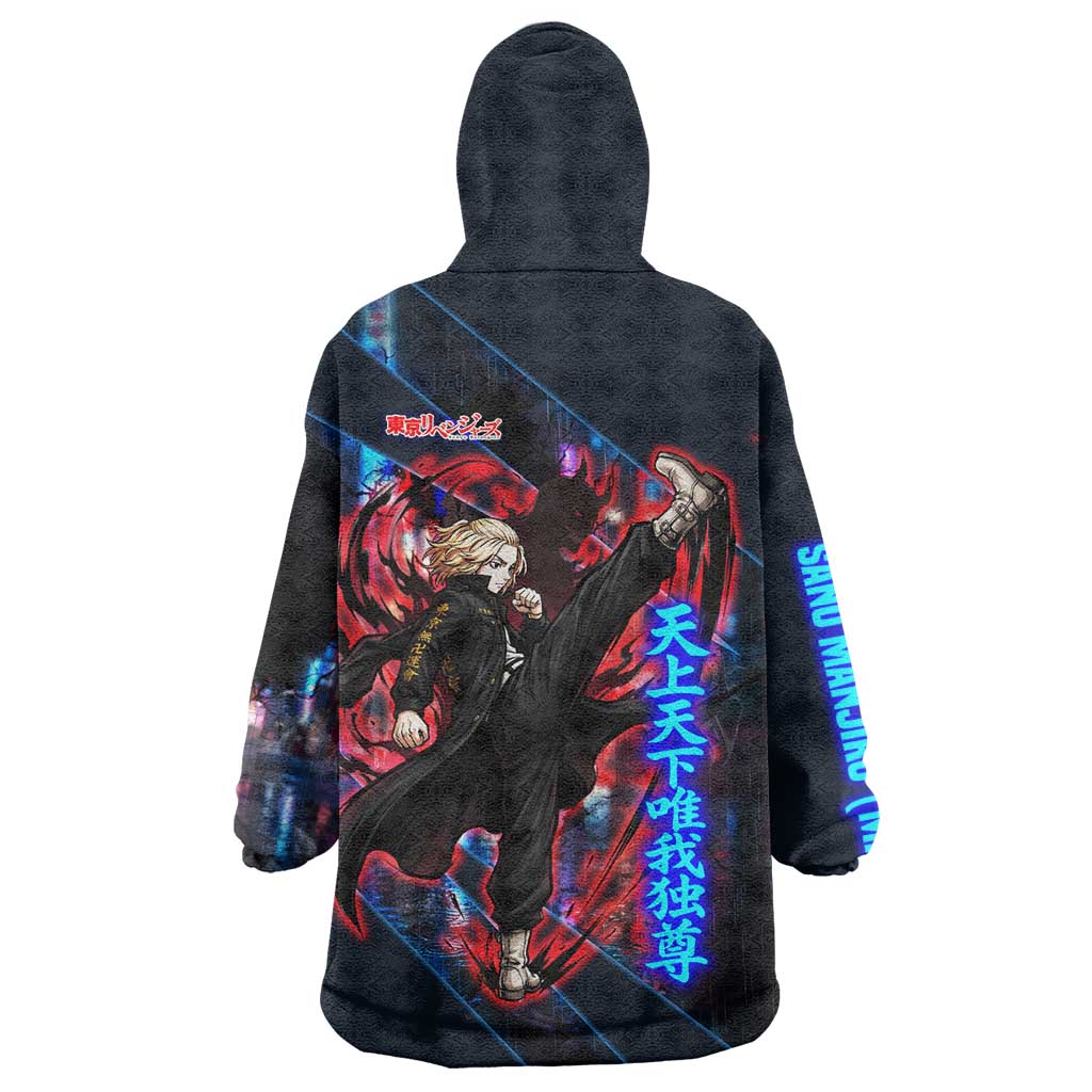Sano Manjiro Mikey Wearable Blanket Hoodie Neon Tokyo Gang Aesthetic Style