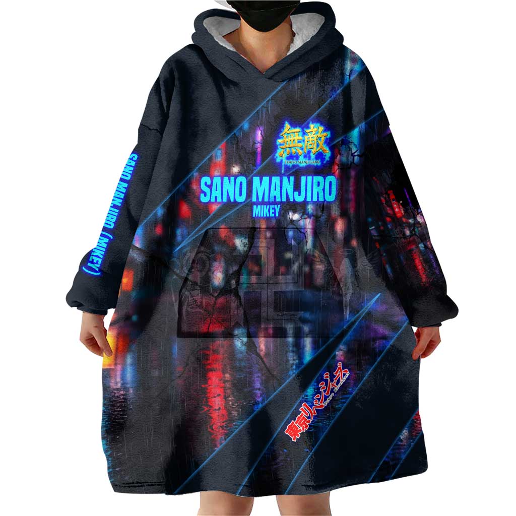 Sano Manjiro Mikey Wearable Blanket Hoodie Neon Tokyo Gang Aesthetic Style