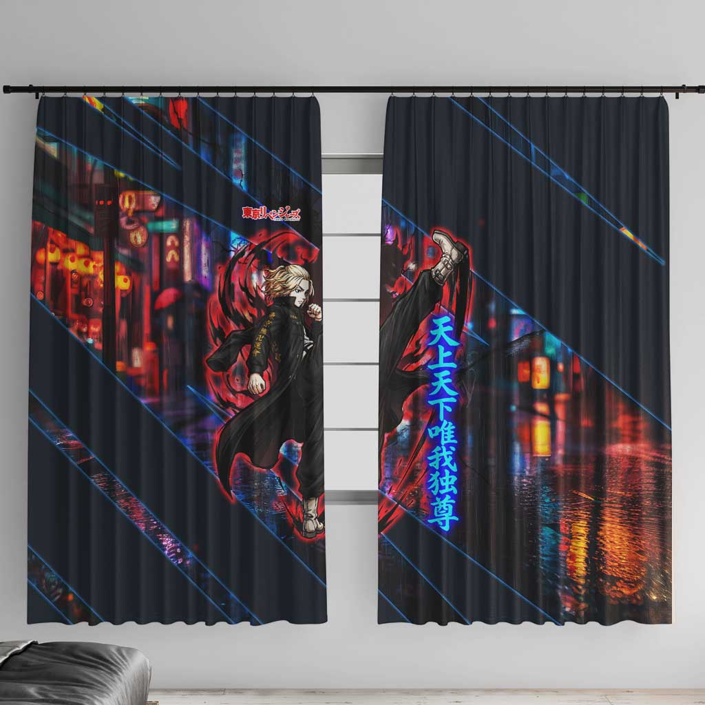 Sano Manjiro Mikey Window Curtain Neon Tokyo Gang Aesthetic Style