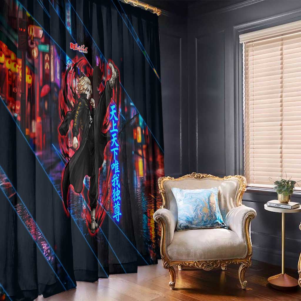 Sano Manjiro Mikey Window Curtain Neon Tokyo Gang Aesthetic Style