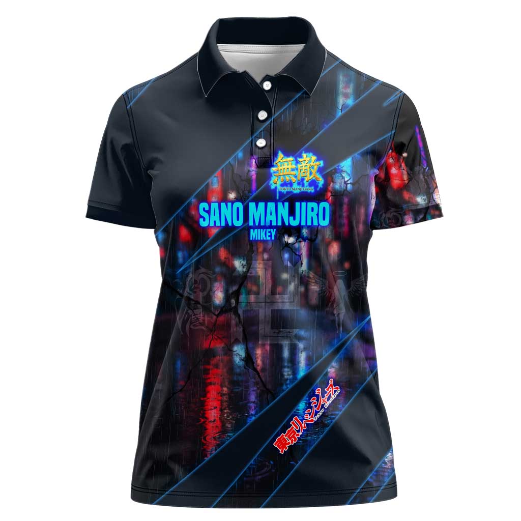 Sano Manjiro Mikey Women Polo Shirt Neon Tokyo Gang Aesthetic Style
