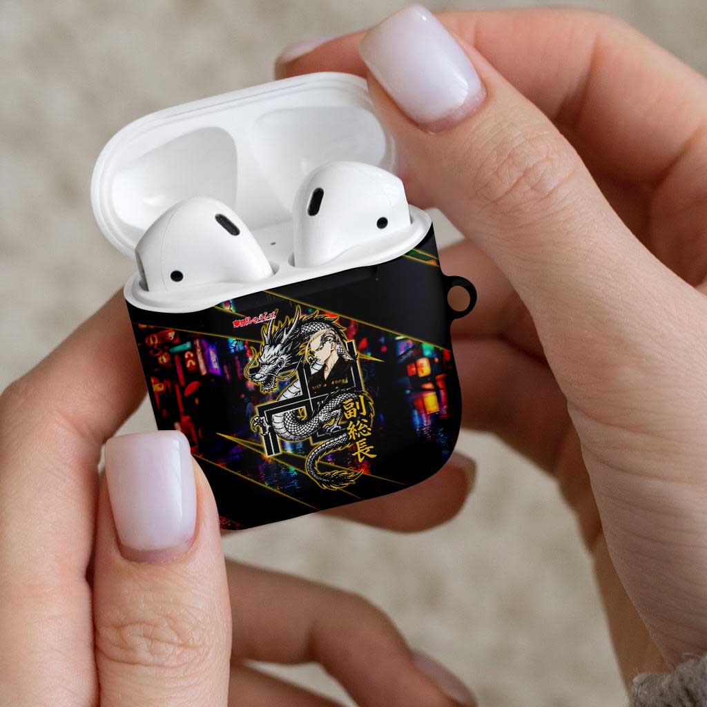 Ryuguji Ken Draken AirPods Case Neon Dragon Yakuza Art Style