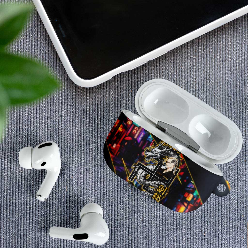 Ryuguji Ken Draken AirPods Case Neon Dragon Yakuza Art Style
