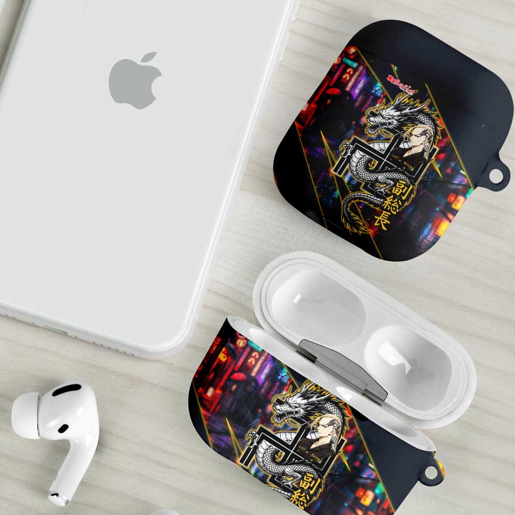 Ryuguji Ken Draken AirPods Case Neon Dragon Yakuza Art Style