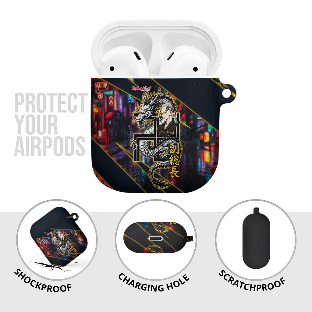 Ryuguji Ken Draken AirPods Case Neon Dragon Yakuza Art Style